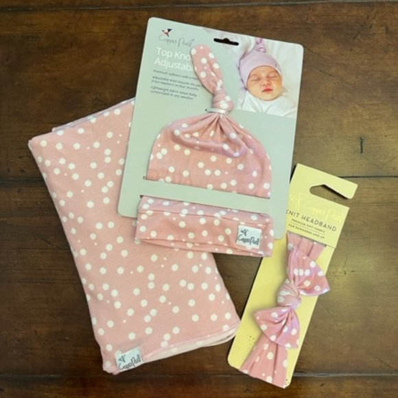 copper pearl Accessories Copper Pearl Gift Set In Lucy Swaddle
